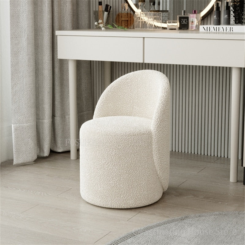 Stools Chairs Backrest Stuhl Vanity Accent Hocker Round Chairs