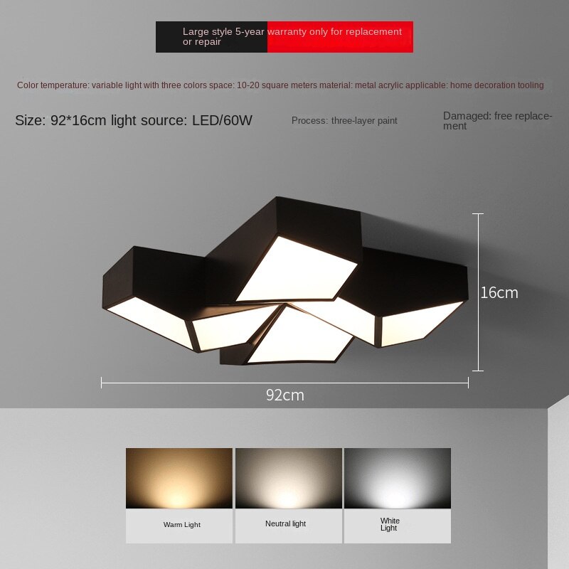 Ceiling Light Modern Geometric Fixture Nordic Indoor Ceiling Lights