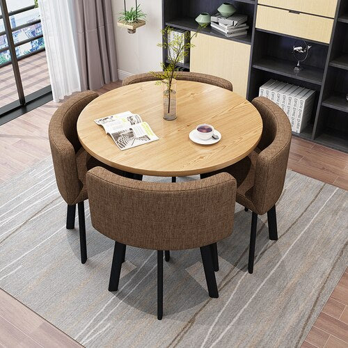 Dining Table Sets Kitchen & Dining Furniture Sets Simple Leisure Round Esstisch Sets