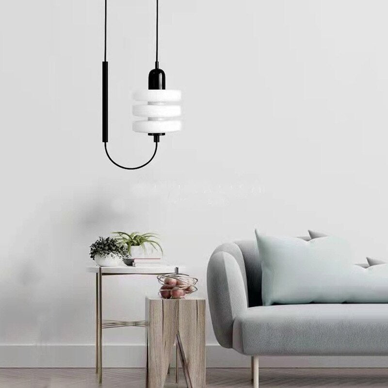 Pendant Light Nordic Led Glass Single Head Modern Hanging Pendant Lights