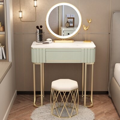 Bedroom Vanities Nordic Small Schminktisch Set Solid Wood Dressing Table Set