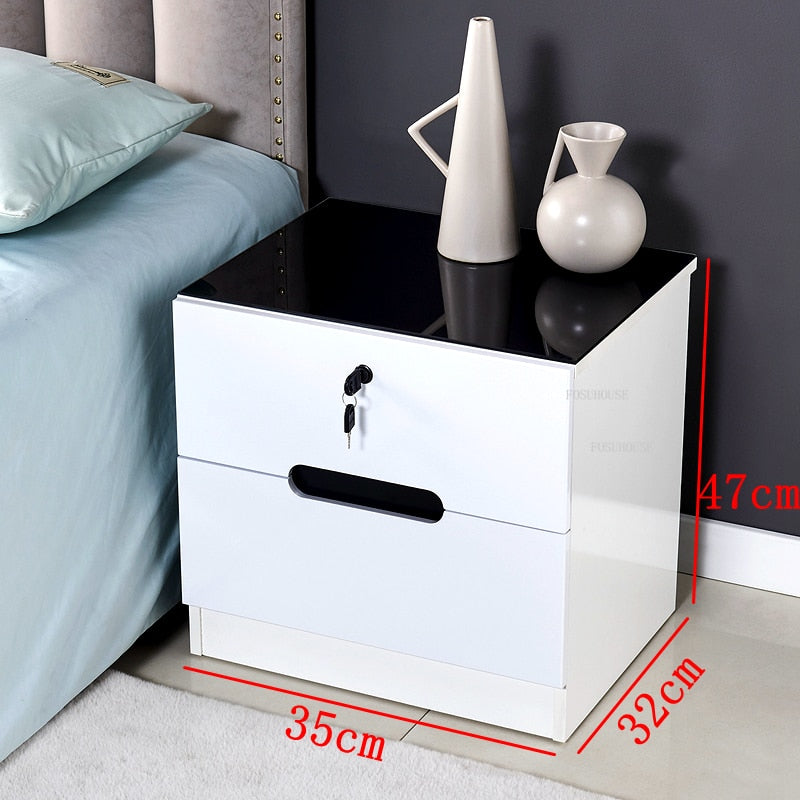 Luxury Smart Bedside Cabinet Bedroom Nightstands Bedside Nachttisch