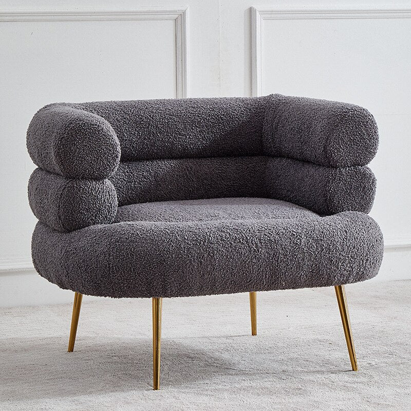 Arm Chairs Luxury Scandinavian Single Sessel Designer Creative Wool Leisure Chairs