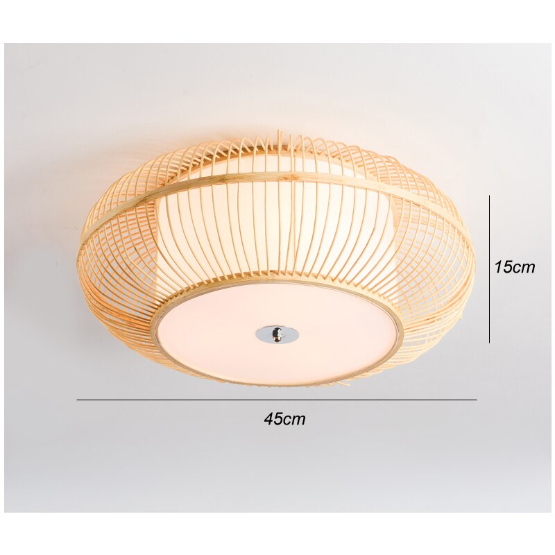 Ceiling Light Bamboo Handmade Lights Wood Ceiling Lights