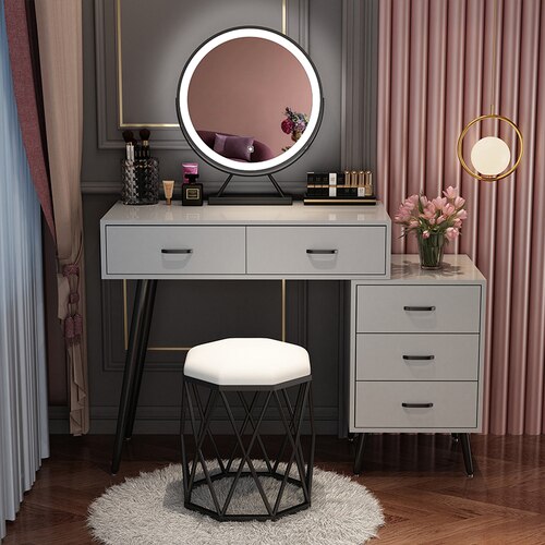 Bedroom Vanities Small Modern Schminktisch Set Bedroom Minimalist Furniture Dressing Table Set