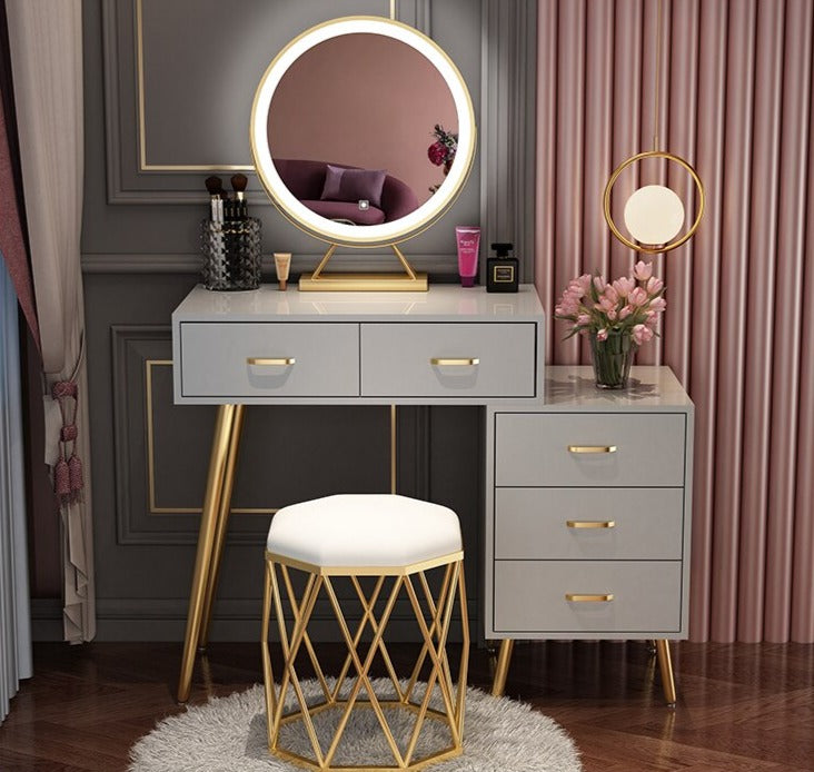 Bedroom Vanities Small Modern Schminktisch Set Bedroom Minimalist Furniture Dressing Table Set