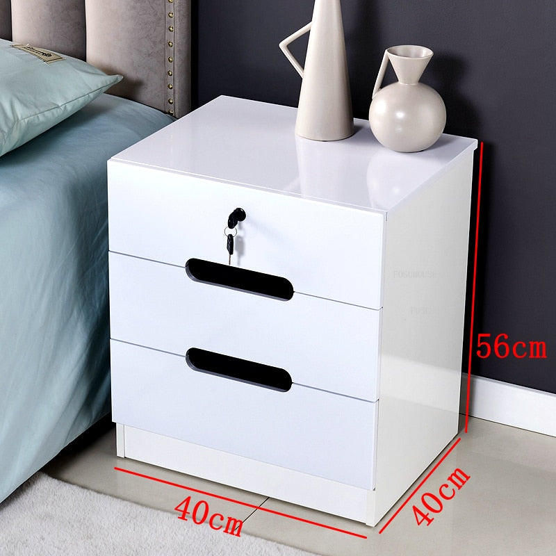 Luxury Smart Bedside Cabinet Bedroom Nightstands Bedside Nachttisch