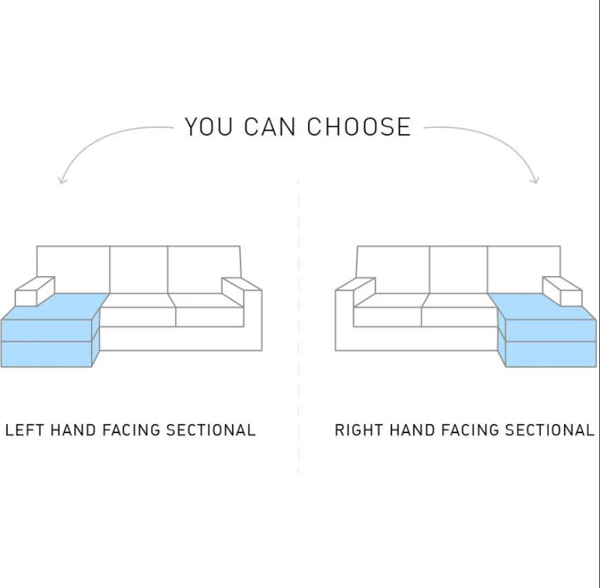 Sofa Sectional 3-Seat Corner Sofa-Bed Living Room Sofas