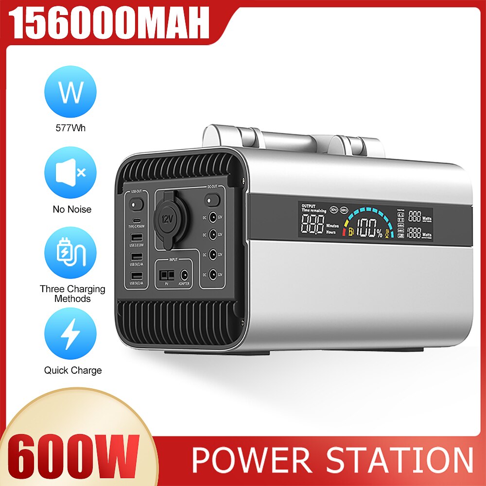 Power Bank Solar Generator Battery Charger Solar Power Station Energy Storage 