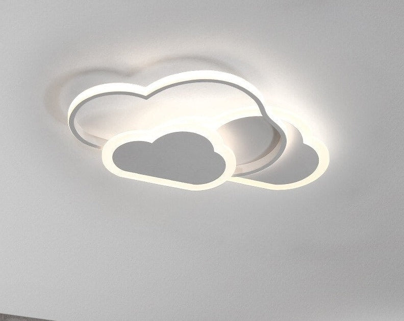 Children's Room Lighting Modern Led Nordic Cloud Heart Remote Control Interior Ceiling Lights