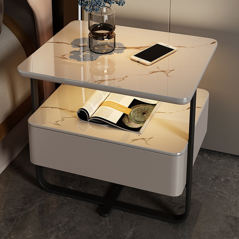 Bedside Cabinet Smart Nightstands Bedroom Bedside Cabinets Luxury Nachttisch