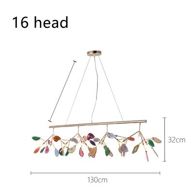 Chandelier Modern Creative G4 Colorful Agate Firefly Pendant Light