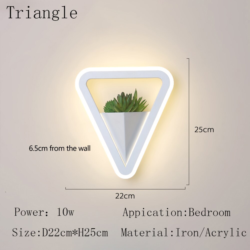 Wall Lamps Plant LED Modern Nordic Indoor Minimalist Lighting