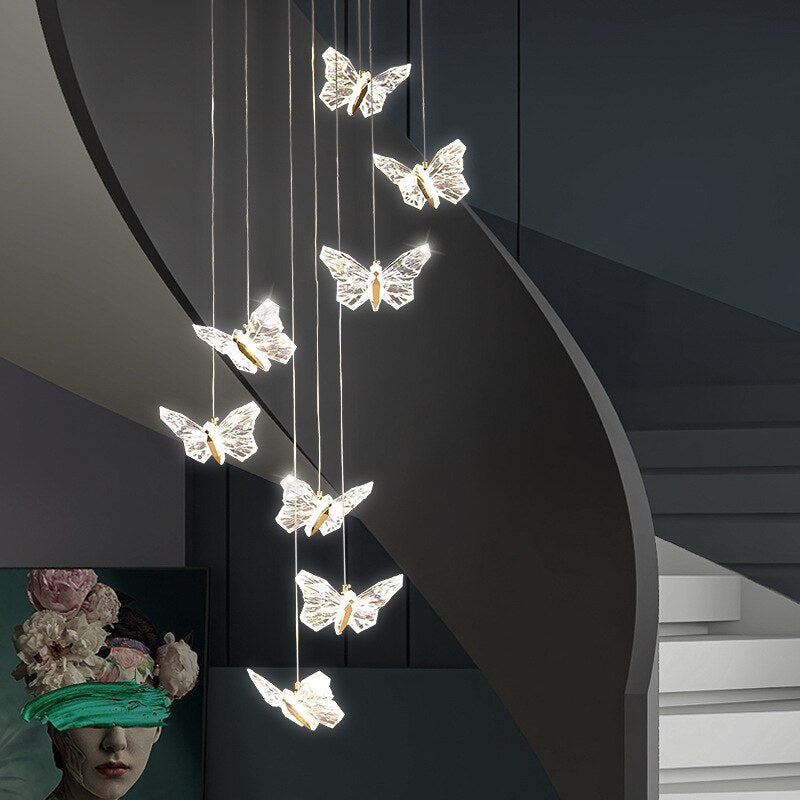 Pendant Light Modern LED Hanging Wall Butterfly Pendant Lights