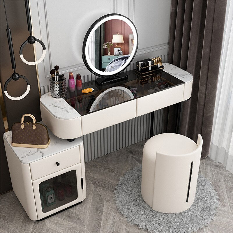 Bedroom Vanities Luxury Modern Schminktisch Set Solid Wood Dressing Table Set