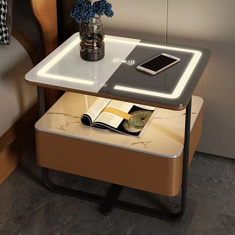 Bedside Cabinet Bedroom Bedside Nachttisch Luxury Smart Nightstands