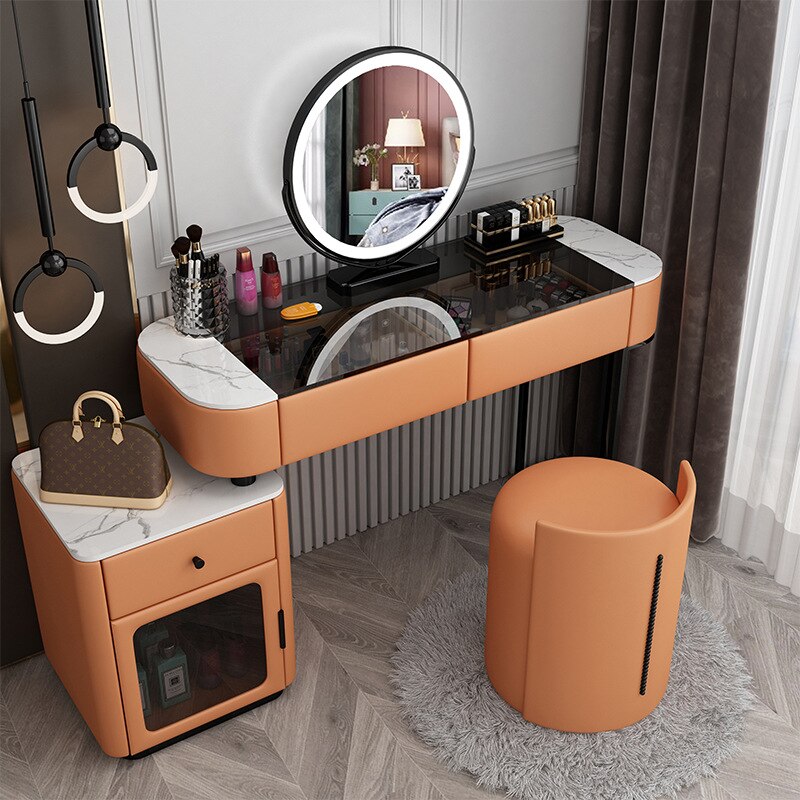 Bedroom Vanities Luxury Modern Schminktisch Set Solid Wood Dressing Table Set