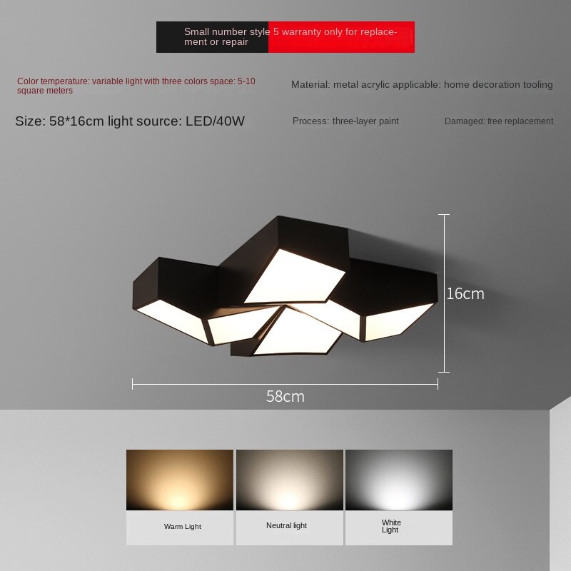 Ceiling Light Modern Geometric Fixture Nordic Indoor Ceiling Lights