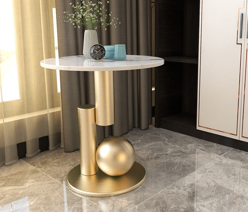 Coffee Table Marble Metal Couchtisch Creative Modern Side Tables