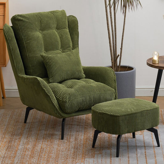 Wing Chair Nordic Flannel Living Room Retro Personality Designer Light Wing Chairs