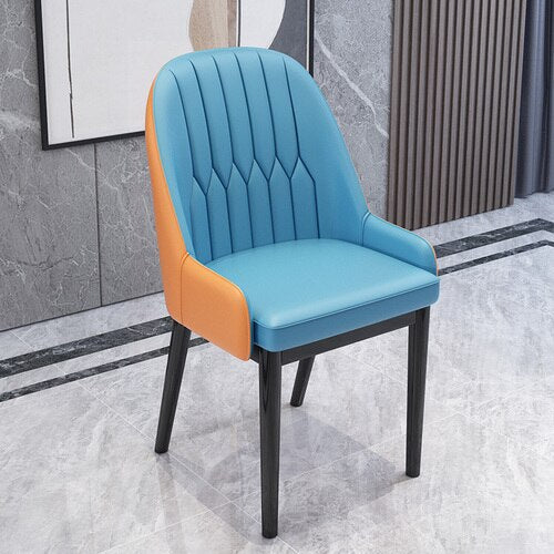 Round Chair Simple and Light Nordic Dining Chair Home Armchair Stool Desk Furniture