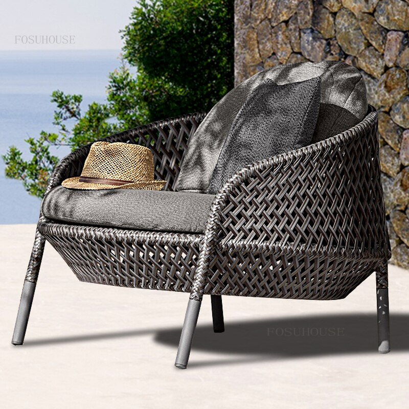 Round Chair Home Balcony Garden Rattan Chair Creative Designer Round Chairs