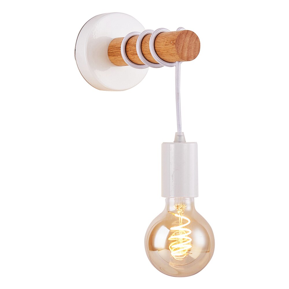 Wall Lamps Modern Minimalist Indoor Wood E27 Wall Lights