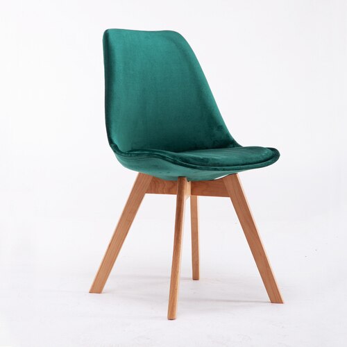 Round Chair Home Modern Simple Casual Plastic Solid Wood Round Chairs