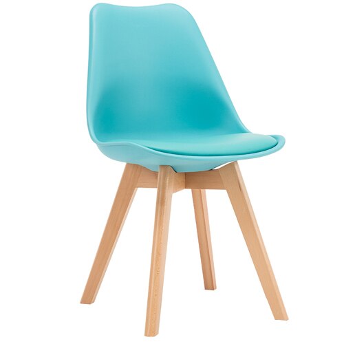 Round Chair Home Modern Simple Casual Plastic Solid Wood Round Chairs