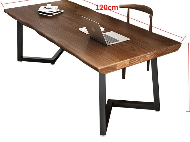 Table American Wood Sets Home Computer Desk Chair Office Furniture