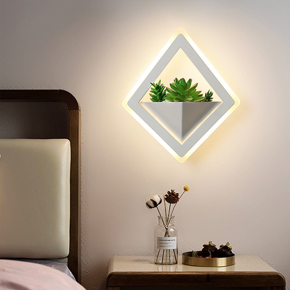 Wall Lamps Plant LED Modern Nordic Indoor Minimalist Lighting