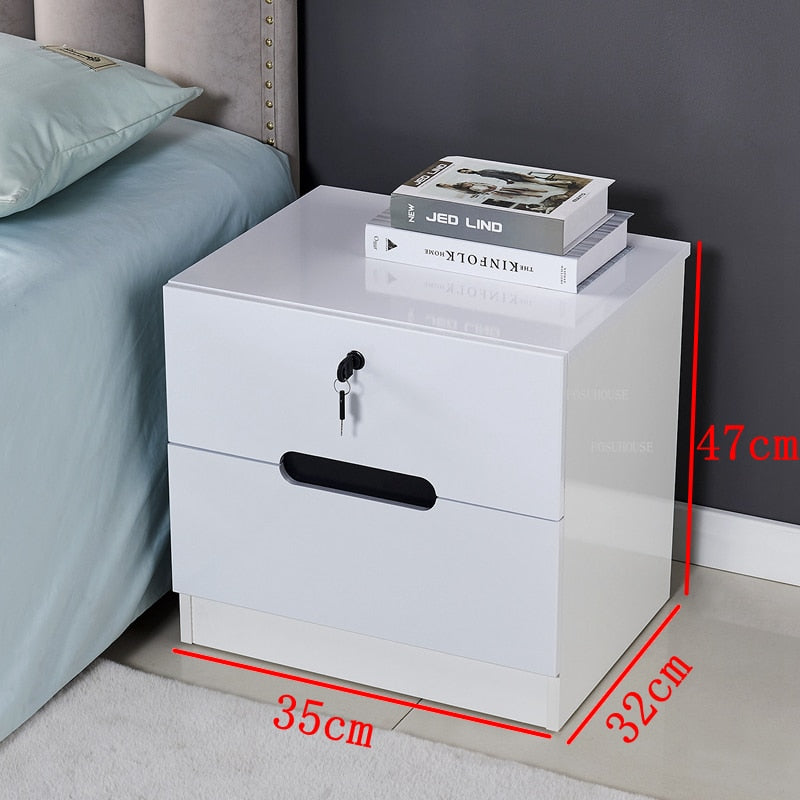 Luxury Smart Bedside Cabinet Bedroom Nightstands Bedside Nachttisch