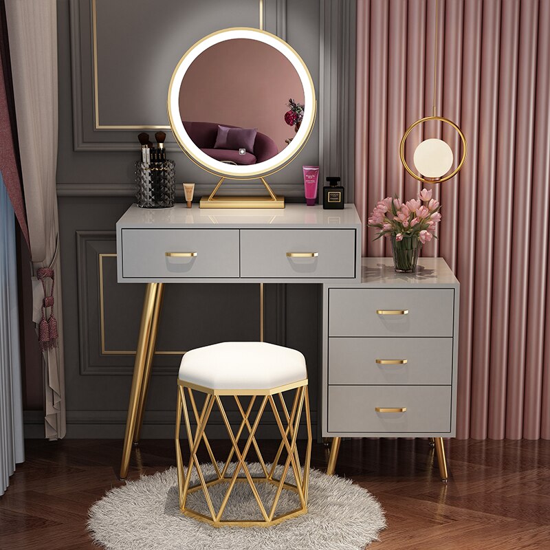 Bedroom Vanities Small Modern Schminktisch Set Bedroom Minimalist Furniture Dressing Table Set