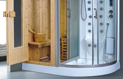 Bathroom Shower Cabin Wet Steam Duschkabinen Enclosure Comp. Control Sauna Cabins