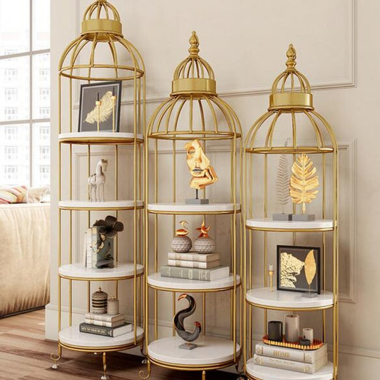 Storage Cabinets Living Room Nordic Racks Creative Bird Cage Shelf Flower Rack Book Schränke