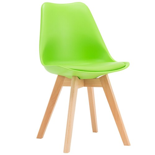 Round Chair Home Modern Simple Casual Plastic Solid Wood Round Chairs