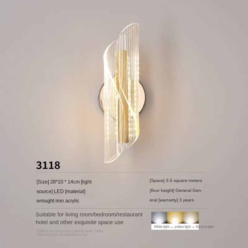 Wall Lamps Nordic Acrylic Aisle Wall Lights