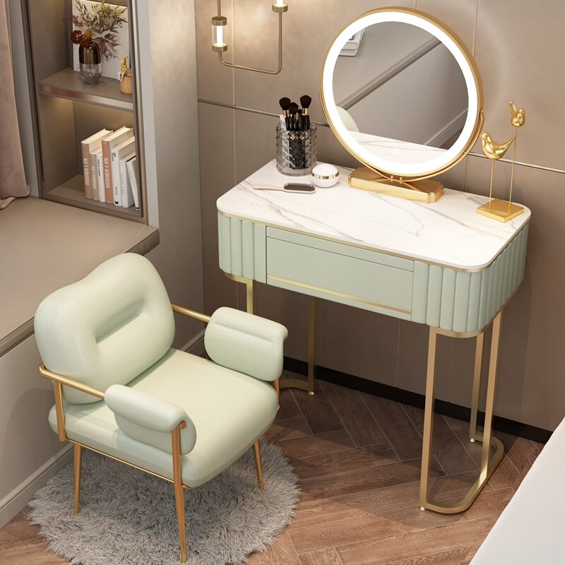 Bedroom Vanities Nordic Small Schminktisch Set Solid Wood Dressing Table Set