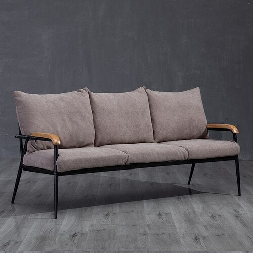 Sofa Nordic Fabric Small Apartment Iron Sofa Chair Furniture Armchair Couch Sofas