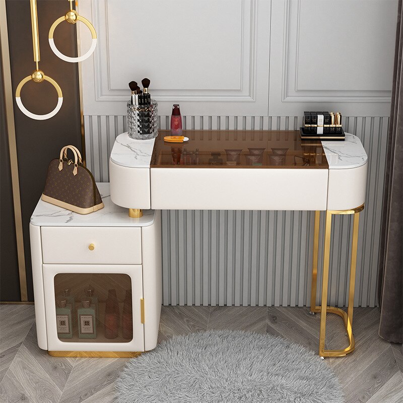 Bedroom Vanities Luxury Modern Schminktisch Set Solid Wood Dressing Table Set