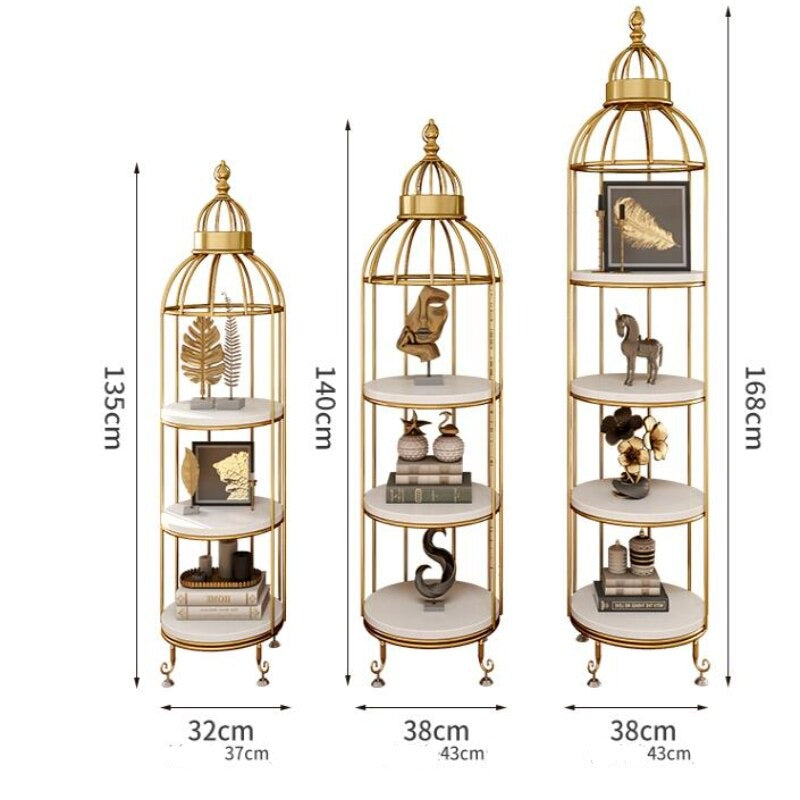 Storage Cabinets Living Room Nordic Racks Creative Bird Cage Shelf Flower Rack Book Schränke