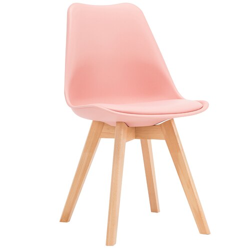 Round Chair Home Modern Simple Casual Plastic Solid Wood Round Chairs