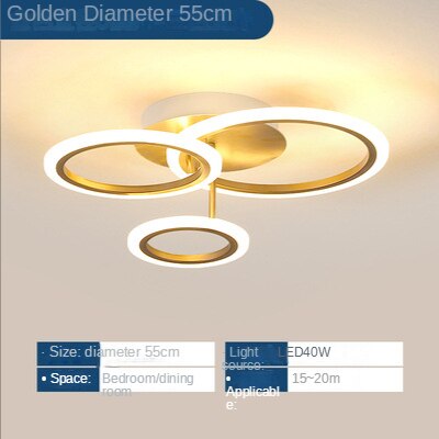 Ceiling Light Modern Led Gold Ring Interior Ceiling Lights