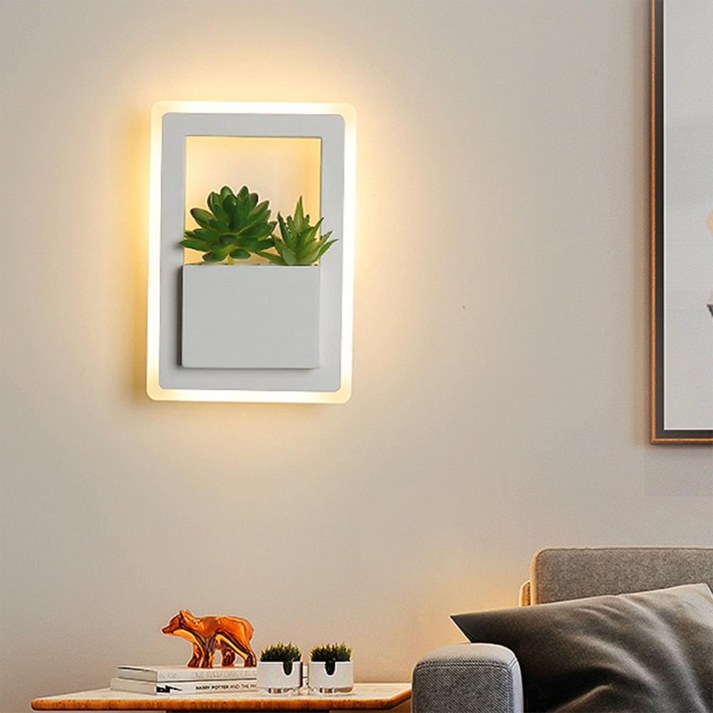 Wall Lamps Plant LED Modern Nordic Indoor Minimalist Lighting