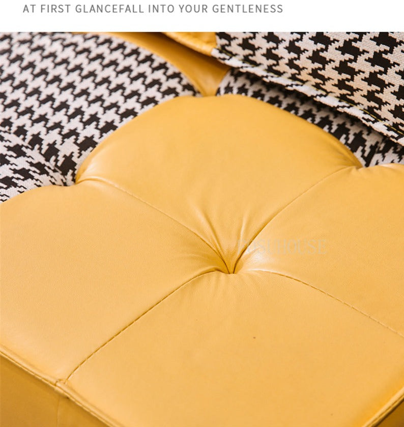 Sofa Chair Modern Leisure Tatami Houndstooth Lazy Chair & Sofa Cushions Furniture Lounge MC