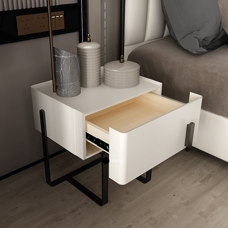 Bedside Cabinet Nordic Leather Nightstands Bedroom Bedside Nachttisch