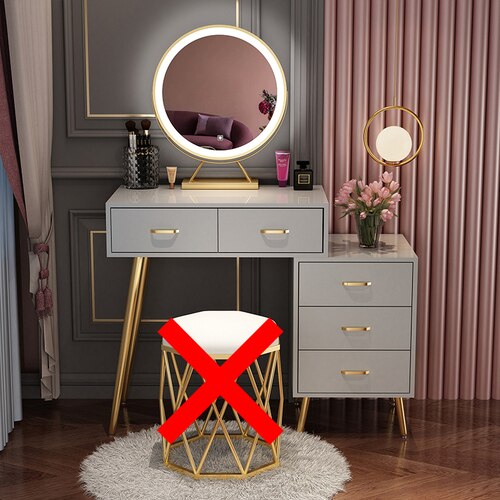 Bedroom Vanities Small Modern Schminktisch Set Bedroom Minimalist Furniture Dressing Table Set