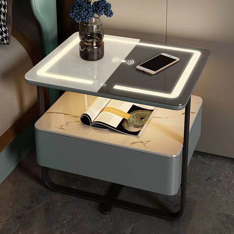 Bedside Cabinet Bedroom Bedside Nachttisch Luxury Smart Nightstands