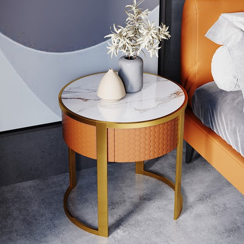 Bedside Cabinet Bedroom Bedside Nachttisch Modern Round Nightstands