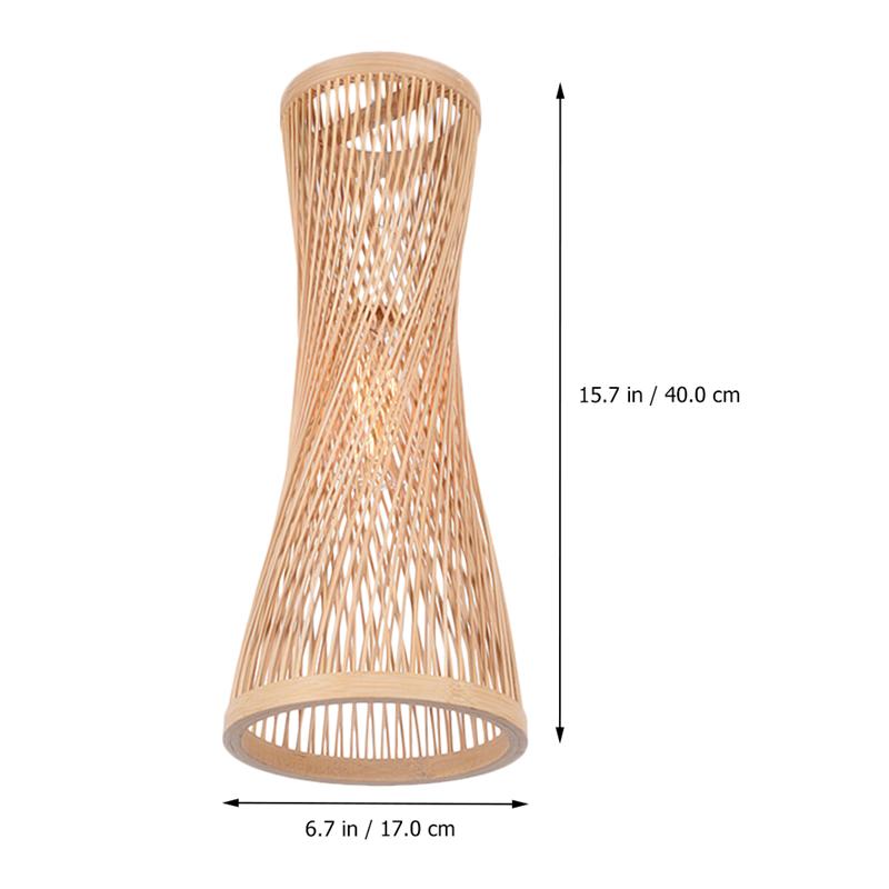 Pendant Light Bamboo Woven Hanging Light Ceiling Lamp Pendant Lights